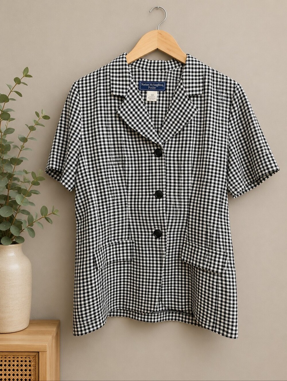 Vintage Norton McNaughton Gingham Blazer
